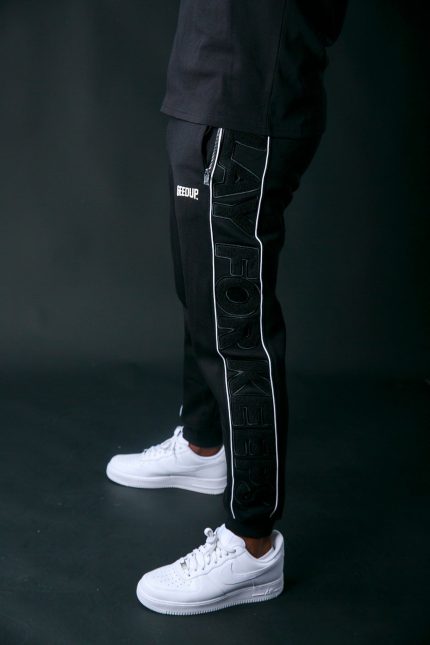 Geedup Play For Keeps Black/White Trackpants