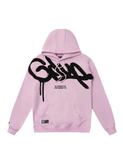GEEDUP Hoodie Handstyle “Lavender Black”