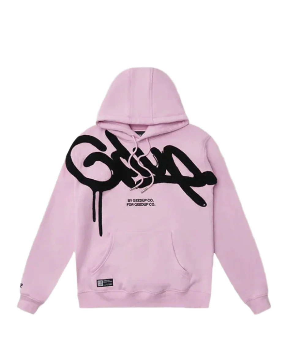 GEEDUP Hoodie Handstyle “Lavender Black” (3) GEEDUP Hoodie Handstyle “Lavender Black”