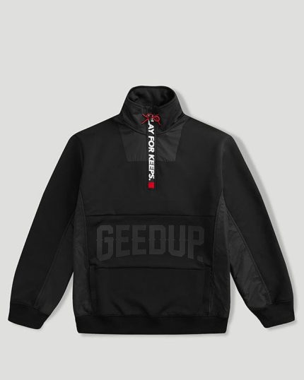Geedup Core Logo Qtr Black Zip