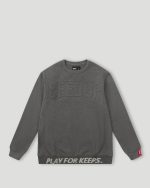 Geedup PFK Core Logo Embossed Asphalt Crewneck