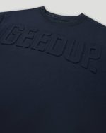 Geedup PFK Core Logo Embossed Navy Crewneck