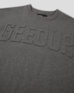 Geedup PFK Core Logo Embossed Asphalt Crewneck