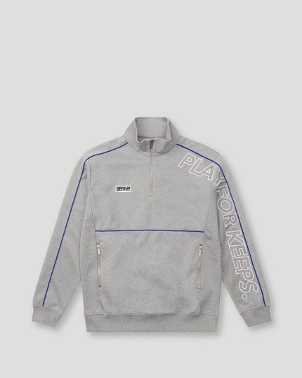 Geedup Play For Keeps Qtr Grey/Blue Zip