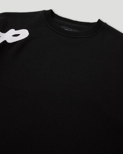 Geedup Script Logo Black Crewneck