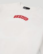 Geedup Strong-Arm Department White/Red Crewneck