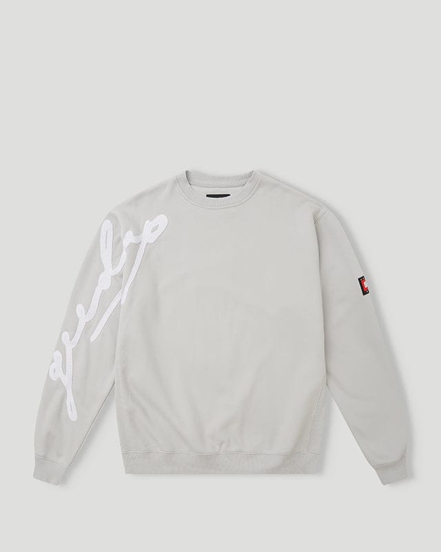 Geedup Grey Script Logo Crewneck Geedup Grey Script Logo Crewneck