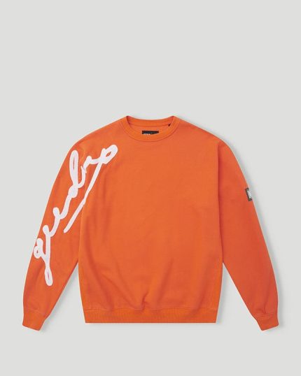 Geedup Script Logo Orange Crewneck