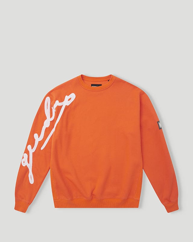 Geedup Script Logo Orange Crewneck Geedup Script Logo Orange Crewneck