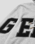 Geedup Hoodie Team Logo Grey MarleBlack