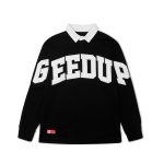 Geedup O/S Team Logo Rugby Black Jersey