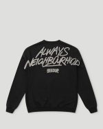 Geedup Always Neighbourhood Black Crewneck