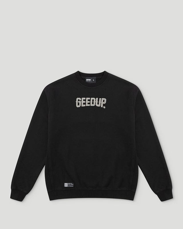 Geedup Always Neighbourhood Black Crewneck Geedup Always Neighbourhood Black Crewneck