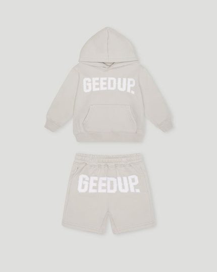 Geedup Cities Kids GreyWhite Tracksuit