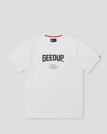 Geedup City WhiteBlack T-Shirt
