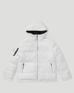 Geedup Core Logo Reversible Puffer BlackWhite Jacket