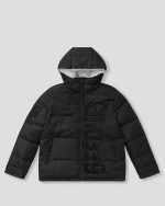 Geedup Core Logo Reversible Puffer BlackWhite Jacket