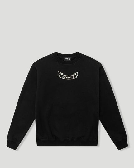 Geedup GPFK Script Black Crewneck