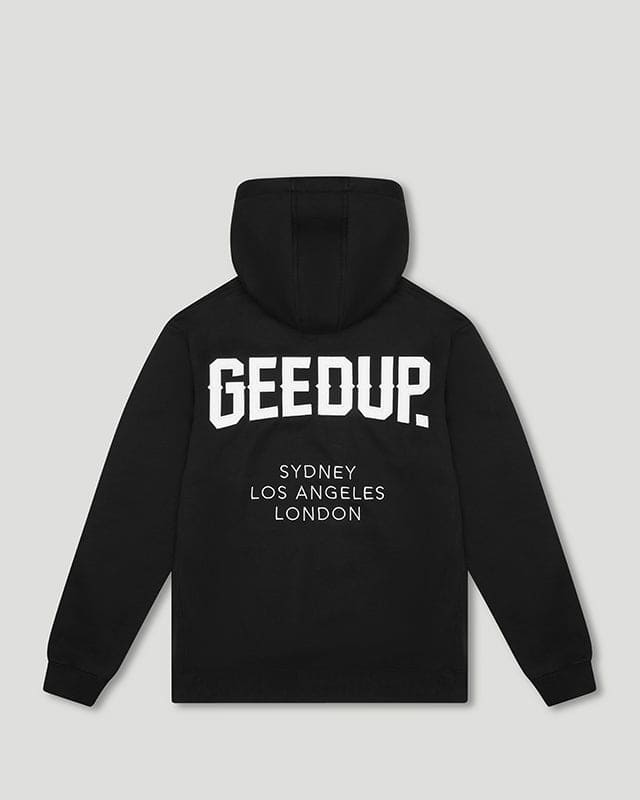 Geedup Hoodie Cities BlackWhite Geedup Hoodie Cities BlackWhite