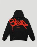Geedup Hoodie Handstyle BlackBurnt Orange