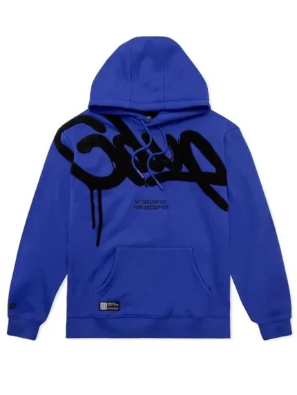 Geedup Hoodie Handstyle Blue Color