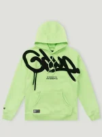 Geedup Hoodie Handstyle Green& Black