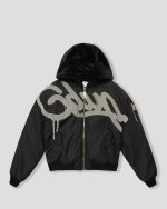 Geedup Hoodie HandstyleTeam Logo Bomber White Black