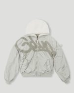 Geedup Hoodie HandstyleTeam Logo Bomber White Grey