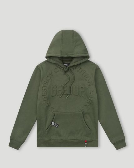 Geedup Hoodie OS Emblem Emboss Hoody Military Green