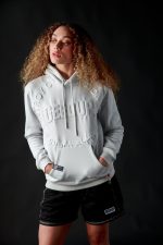 Geedup Hoodie OS Emblem Emboss Ice Grey