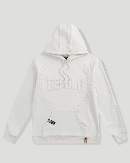 Geedup Hoodie OS Emblem Emboss Ice Grey