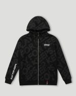 Geedup Hoodie PFK Monogram Zip Jacket Black