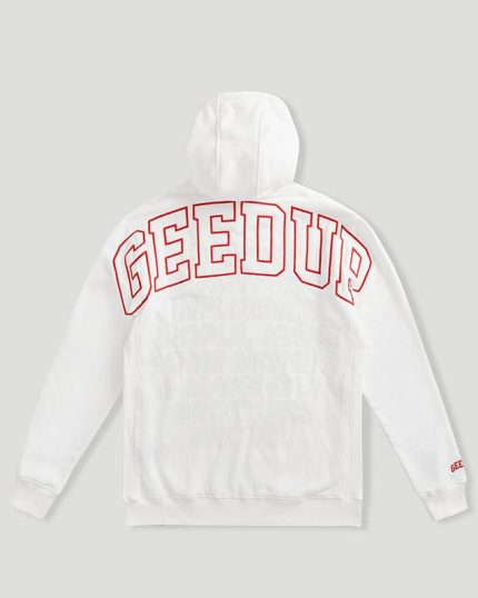 Geedup Hoodie Proud Team Logo WhiteRed