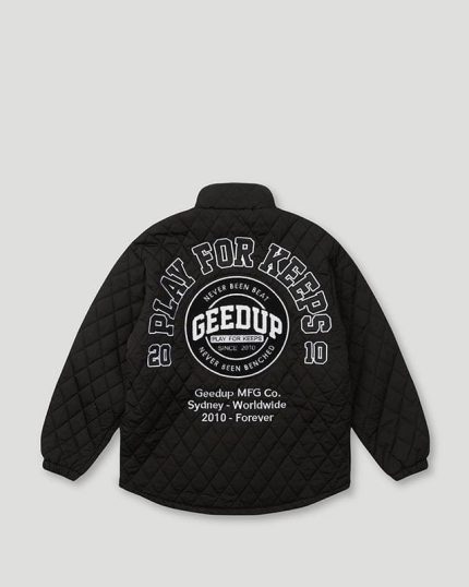 Geedup PFK Quilted Black Jacket