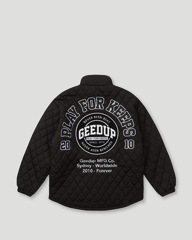 Geedup PFK Quilted Black Jacket Geedup PFK Quilted Black Jacket