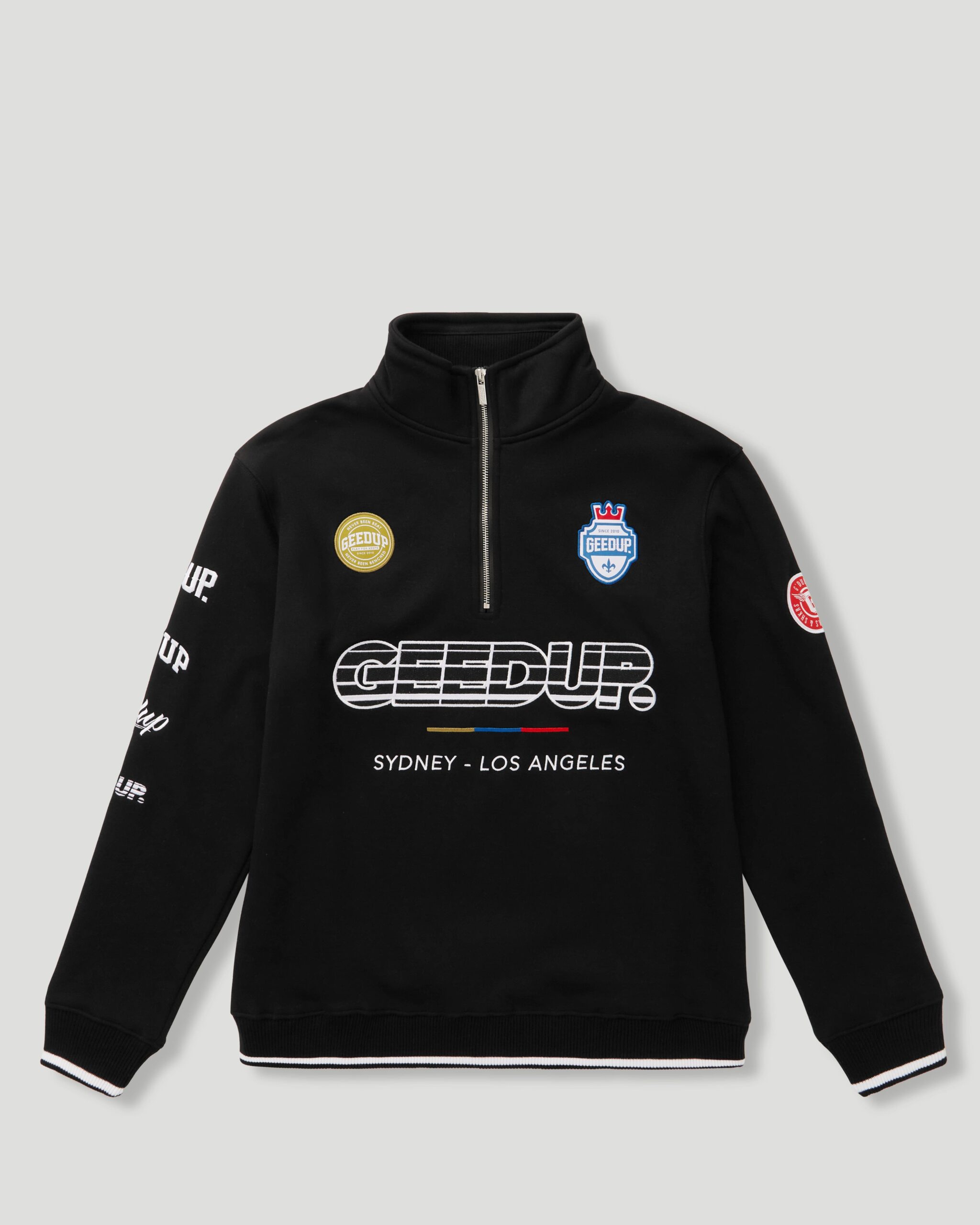 Geedup Play For Keeps BlackRed Qtr Zip Geedup Play For Keeps BlackRed Qtr Zip