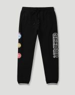 Geedup Sportsman Badges Black Trackpants