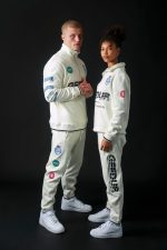 Geedup Sportsman Badges Light Cream Trackpants