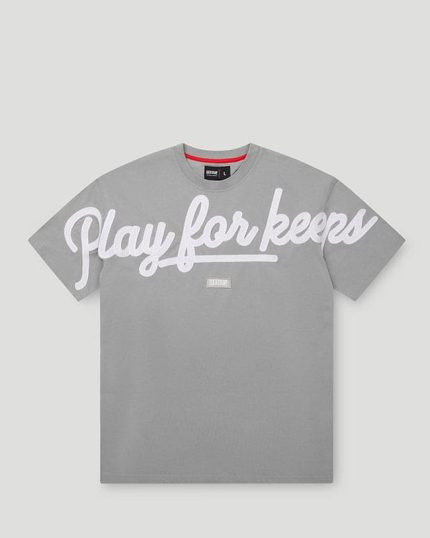 Geedup T-Shirt PFK Script Grey/White
