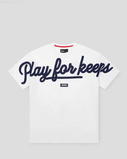 Geedup T-Shirt PFK Script White/Navy