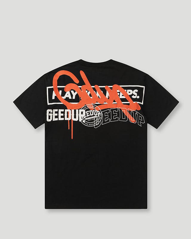 Geedup T-Shirt Subway BlackOrange (3) Geedup T-Shirt Subway Black/Orange