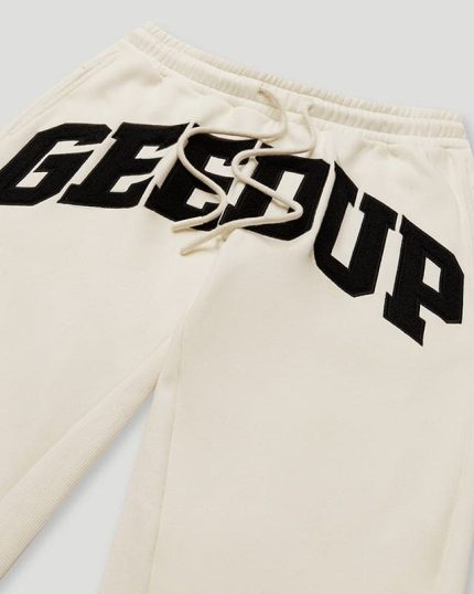 Geedup Team Logo ButtercreamBlack Trackpants