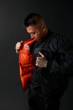 Geedup Team LogoHandstyle Reversible BlackOrange Bomber