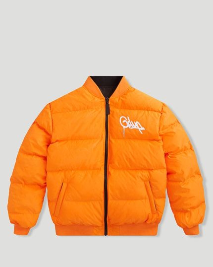 Geedup Team LogoHandstyle Reversible BlackOrange Bomber