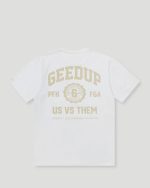 Geedup Us vs. T-Shirt Them White/Beige