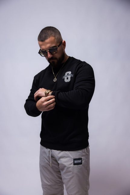 Geedup Us vs. Them Black Crewneck