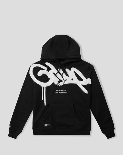GeedupHoodie Handstyle BlackWhite