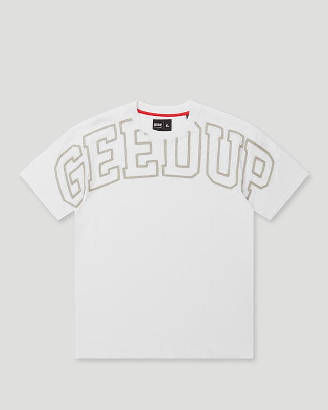 GeedupT-Shirt Team Logo WhiteGrey (3) GeedupT-Shirt Team Logo White/Grey