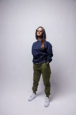 Geedup PFK Core Logo Embossed Navy Crewneck