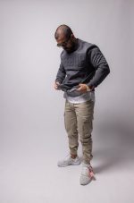 Geedup PFK Core Logo Embossed Asphalt Crewneck
